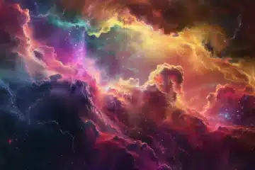 Colorful cosmic clouds