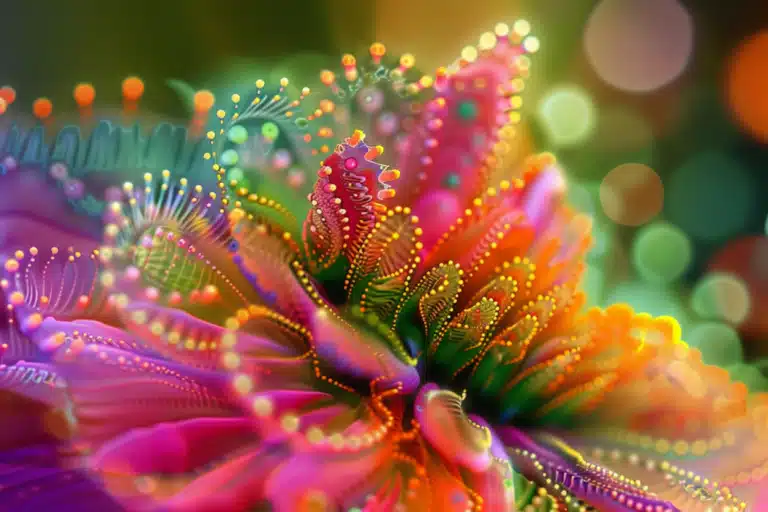 Colorful fractals in nature