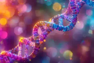 A double helix of DNA