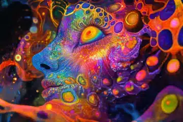 Intense psychedelic imagery