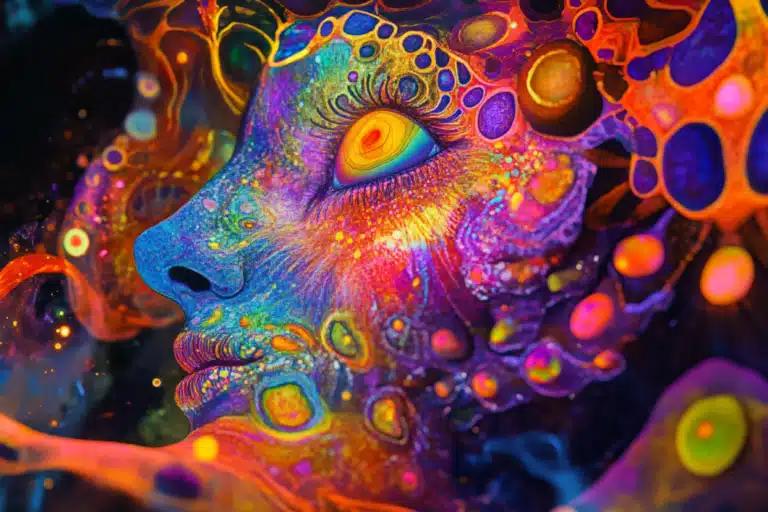 Intense psychedelic imagery